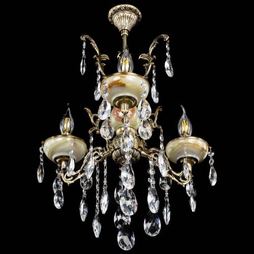 Люстра бронзовая Оникс №3/1 журавлик в Саратове Гусь Хрустальный