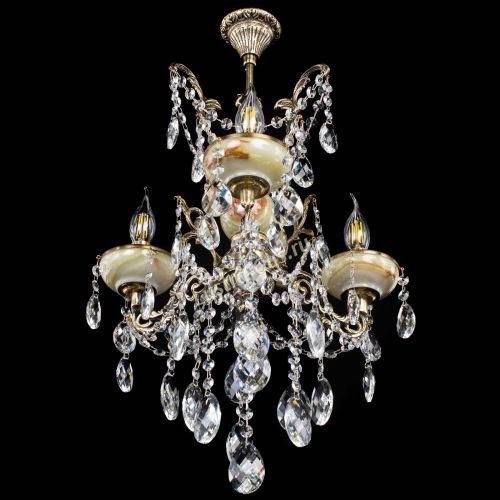 Люстра бронзовая Оникс №3/2 баден в Саратове Гусь Хрустальный