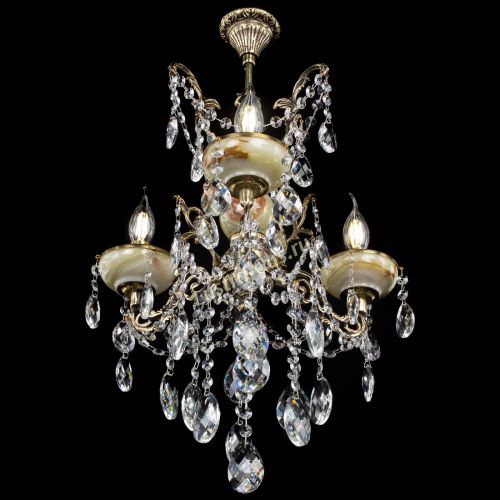 Люстра бронзовая Оникс №3/2 баден в Саратове Гусь Хрустальный