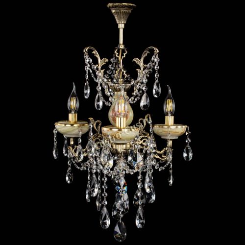 Люстра бронзовая Оникс №3/2 лучик в Саратове Гусь Хрустальный