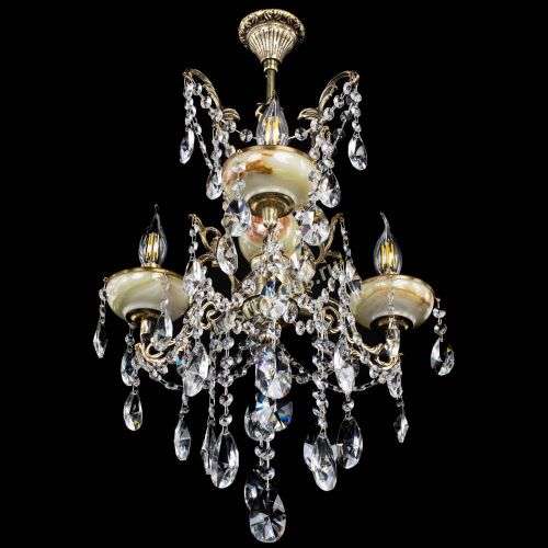 Люстра бронзовая Оникс №3/2 лучик в Саратове Гусь Хрустальный