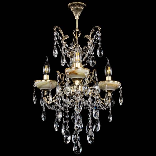 Люстра бронзовая Оникс №3/2 журавлик в Саратове Гусь Хрустальный