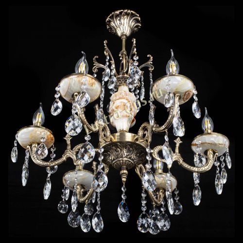 Люстра бронзовая Оникс №6/1 баден в Саратове Гусь Хрустальный