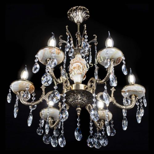 Люстра бронзовая Оникс №6/1 баден в Саратове Гусь Хрустальный