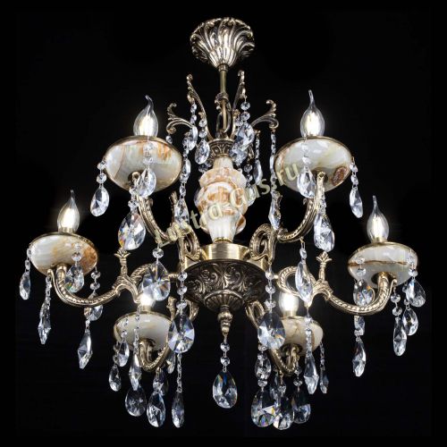 Люстра бронзовая Оникс №6/1 лучик в Саратове Гусь Хрустальный