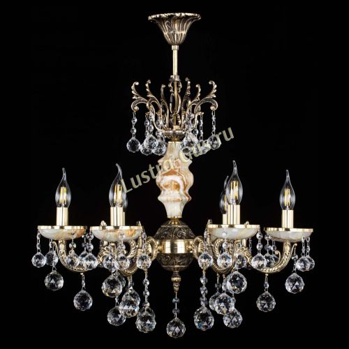 Люстра бронзовая Оникс №6/1 шар в Саратове Гусь Хрустальный