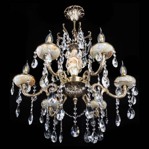 Люстра бронзовая Оникс №6/2 лучик в Саратове Гусь Хрустальный