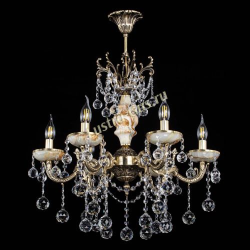 Люстра бронзовая Оникс №6/2 шар в Саратове Гусь Хрустальный