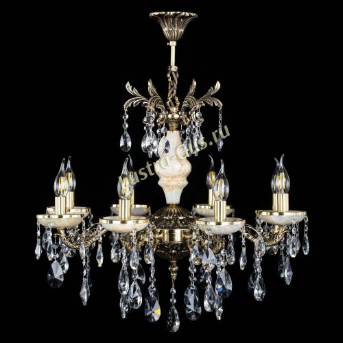 Люстра бронзовая Оникс №8/1 лучик в Саратове Гусь Хрустальный