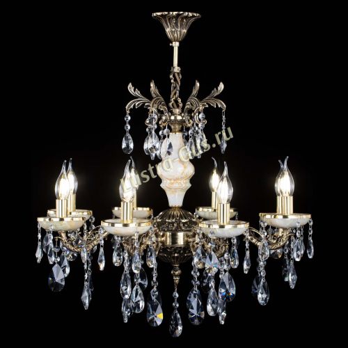 Люстра бронзовая Оникс №8/1 лучик в Саратове Гусь Хрустальный