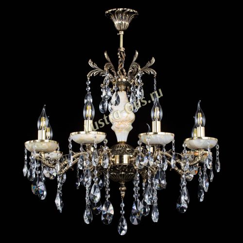 Люстра бронзовая Оникс №8/1 лучик в Саратове Гусь Хрустальный