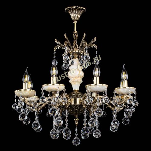 Люстра бронзовая Оникс №8/1 шар в Саратове Гусь Хрустальный