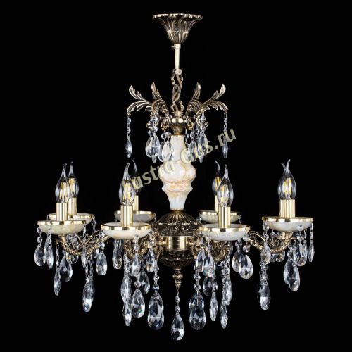 Люстра бронзовая Оникс №8/1 журавлик в Саратове Гусь Хрустальный