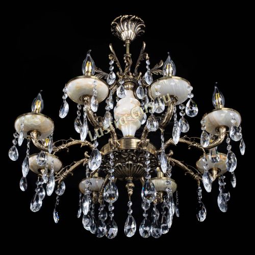 Люстра бронзовая Оникс №8/1 журавлик в Саратове Гусь Хрустальный