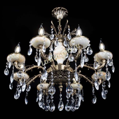 Люстра бронзовая Оникс №8/1 журавлик в Саратове Гусь Хрустальный