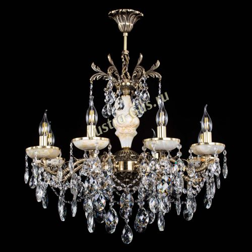 Люстра бронзовая Оникс №8/2 баден в Саратове Гусь Хрустальный