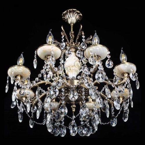 Люстра бронзовая Оникс №8/2 баден в Саратове Гусь Хрустальный