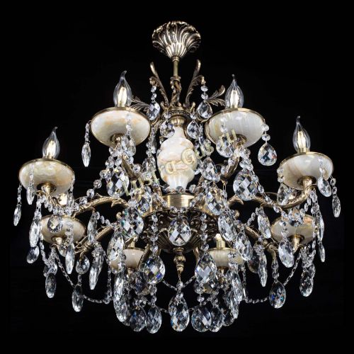 Люстра бронзовая Оникс №8/2 баден в Саратове Гусь Хрустальный