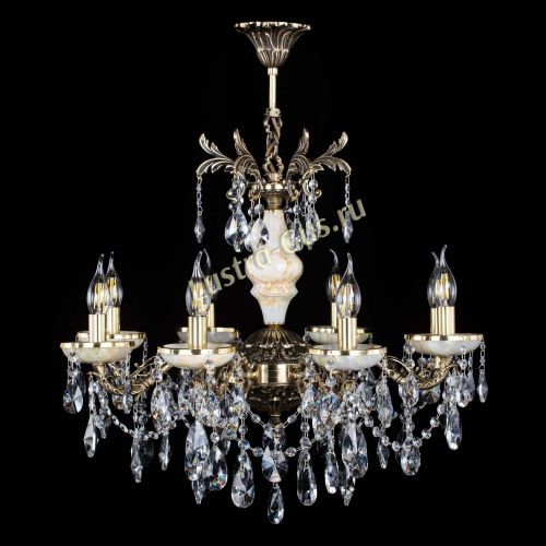 Люстра бронзовая Оникс №8/2 лучик в Саратове Гусь Хрустальный