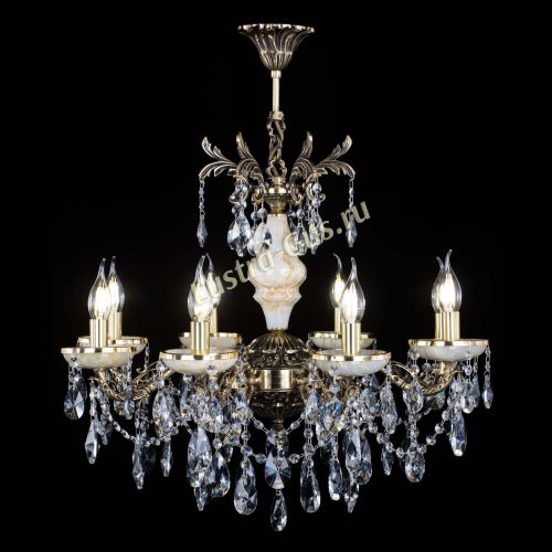 Люстра бронзовая Оникс №8/2 лучик в Саратове Гусь Хрустальный