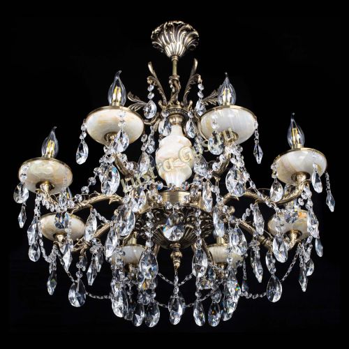 Люстра бронзовая Оникс №8/2 лучик в Саратове Гусь Хрустальный