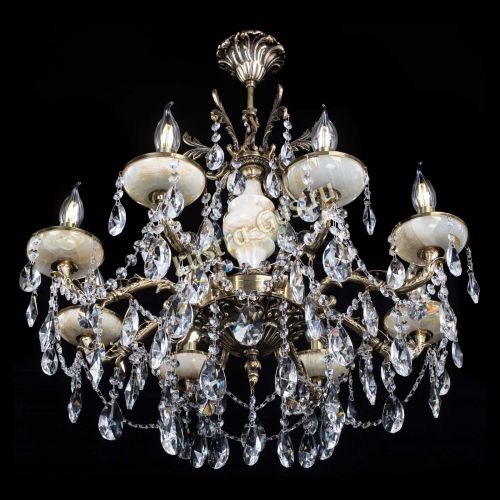 Люстра бронзовая Оникс №8/2 лучик в Саратове Гусь Хрустальный