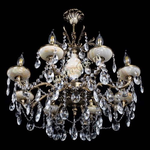 Люстра бронзовая Оникс №8/2 журавлик в Саратове Гусь Хрустальный