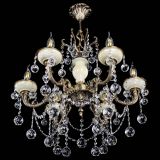 Люстра бронзовая Оникс белый №6/1 шар в Саратове