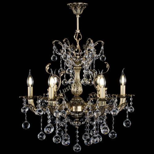 Люстра бронзовая Селена №6/2 шар в Саратове Гусь Хрустальный