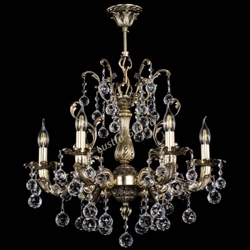 Люстра бронзовая Селена №6 шар в Саратове Гусь Хрустальный