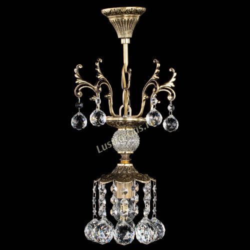 Люстра бронзовая София №1/1 шар в Саратове Гусь Хрустальный