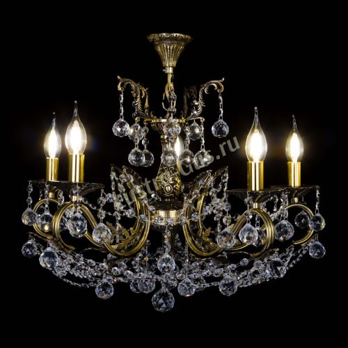 Бронзовая люстра Валери №5 шар в Саратове Гусь Хрустальный