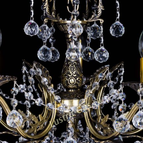 Бронзовая люстра Валери №5 шар в Саратове Гусь Хрустальный