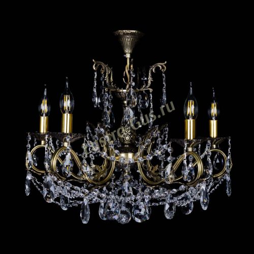 Бронзовая люстра Валери №5 журавлик в Саратове Гусь Хрустальный