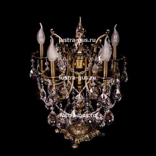 Бронзовая настольная лампа Луиза в Саратове Гусь Хрустальный