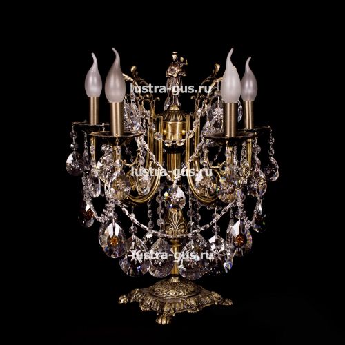 Бронзовая настольная лампа Луиза в Саратове Гусь Хрустальный