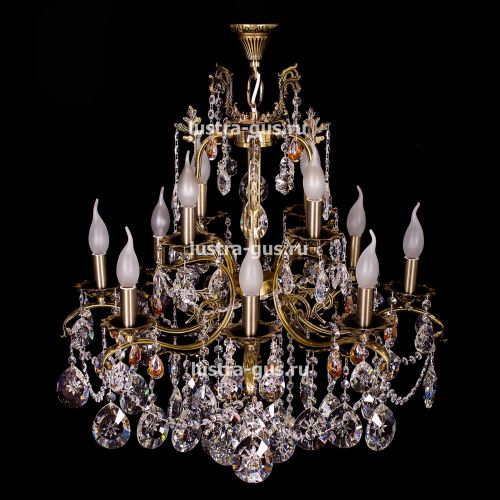 Люстра бронзовая Мелания №12 в Саратове Гусь Хрустальный