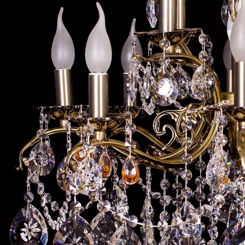 Люстра бронзовая Мелания №12 в Саратове Гусь Хрустальный