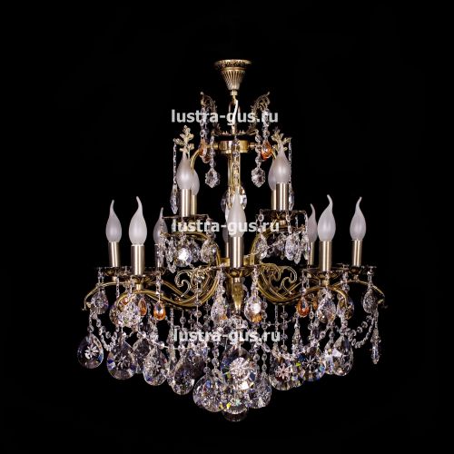 Люстра бронзовая Мелания №12 в Саратове Гусь Хрустальный