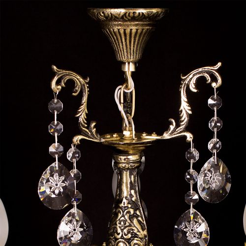 Люстра бронзовая Мелания №3 в Саратове Гусь Хрустальный