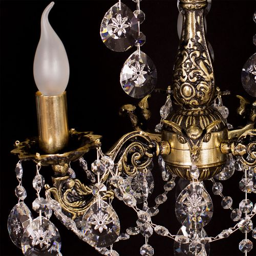 Люстра бронзовая Мелания №3 в Саратове Гусь Хрустальный