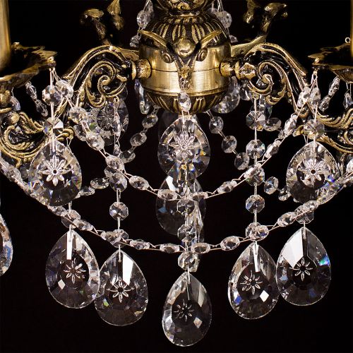 Люстра бронзовая Мелания №3 в Саратове Гусь Хрустальный