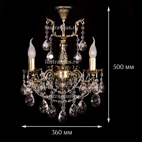 Люстра бронзовая Мелания №3 в Саратове Гусь Хрустальный