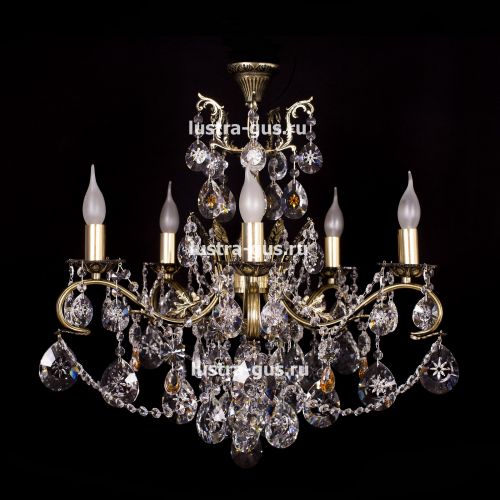 Люстра бронзовая Мелания №5 в Саратове Гусь Хрустальный