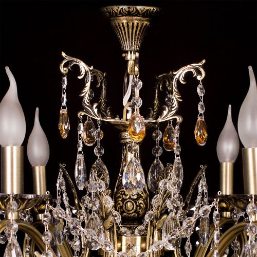 Люстра бронзовая Мелания №6/2 в Саратове Гусь Хрустальный