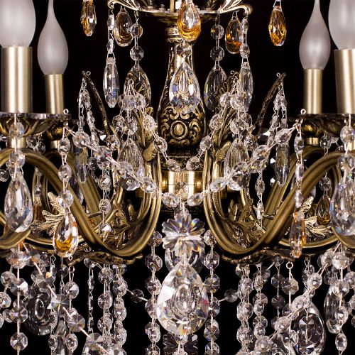 Люстра бронзовая Мелания №6/2 в Саратове Гусь Хрустальный