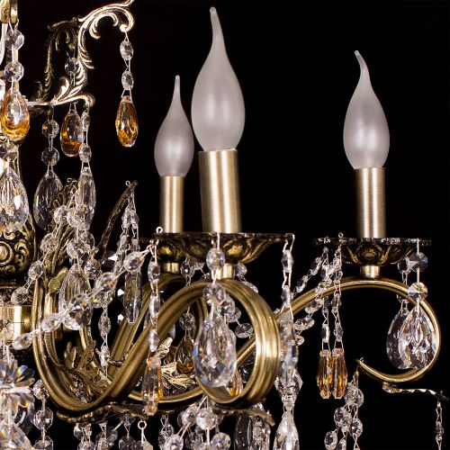 Люстра бронзовая Мелания №6/2 в Саратове Гусь Хрустальный