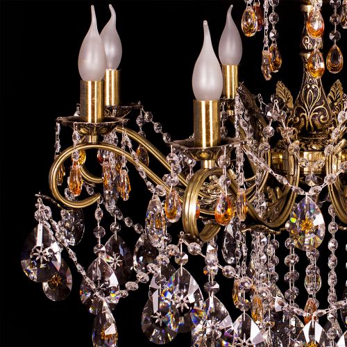 Люстра бронзовая Мелания №8/2 в Саратове Гусь Хрустальный