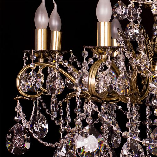 Люстра бронзовая Мелания №8/3 в Саратове Гусь Хрустальный