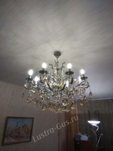 Люстра бронзовая Мелания №8/3 в Саратове отзыв и фото покупателя